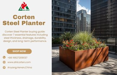 outdoor metal planter