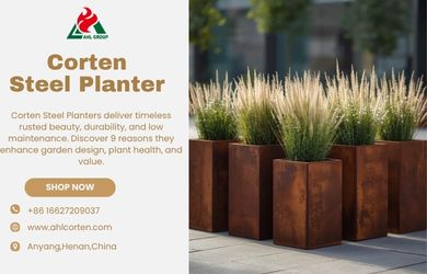 outdoor metal planter