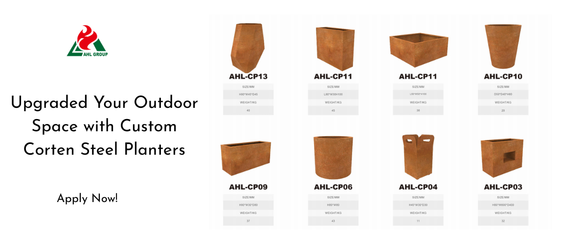 Curated visual reference: Visual Reference: Corten Custom Planter For High End Residential