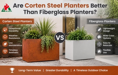 outdoor metal planter