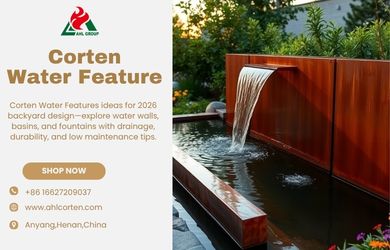 Corten Steel Water Features