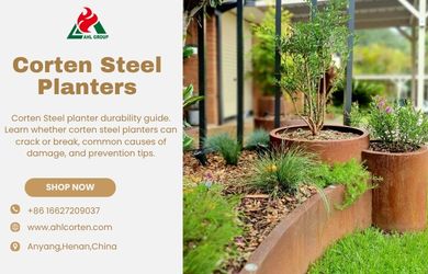 outdoor metal planter