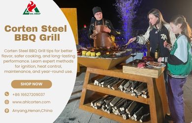 corten steel bbq grill