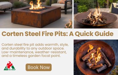 corten steel fire pit