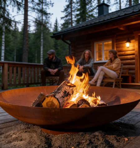 metal fire pit