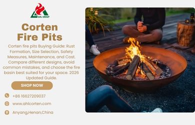 corten steel fire pit