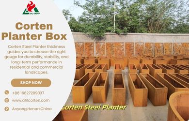 corten steel planter