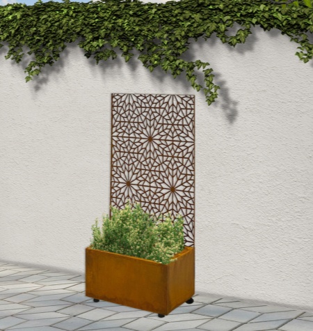 corten steel planter
