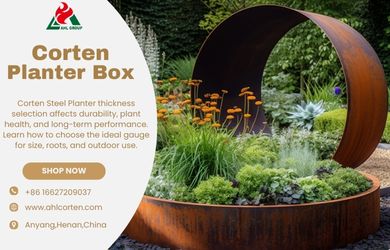 corten steel planter