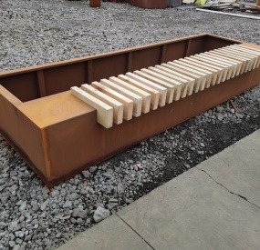 outdoor metal planter