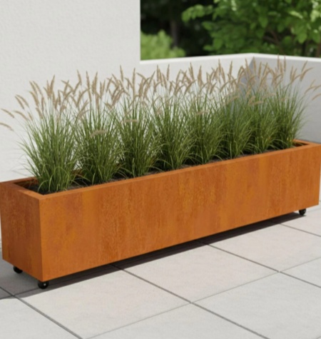 corten steel planter