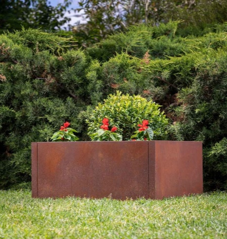 corten steel planter