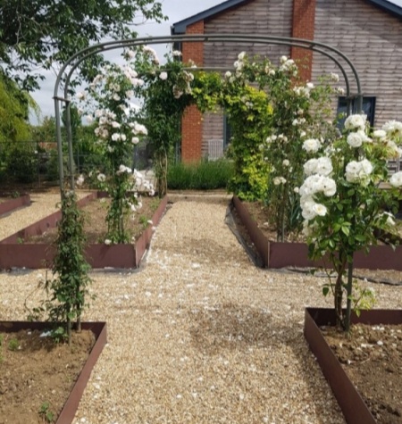 corten steel planter