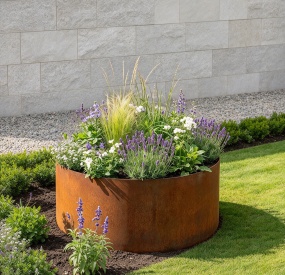 outdoor metal planter