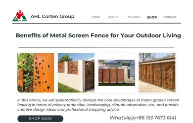 corten steel screens