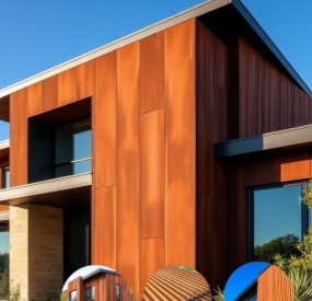 Corten Corrugated Metal Siding