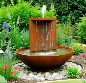 outdoor water feature