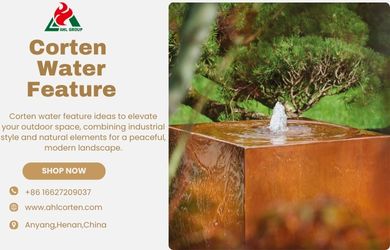 corten steel water table