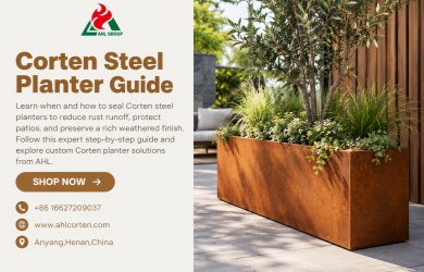 outdoor metal planter