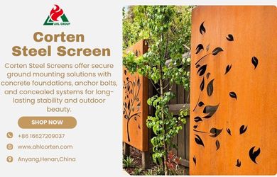 corten steel screen