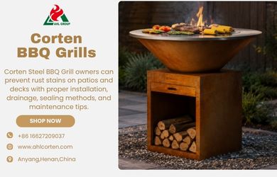 corten steel bbq grill