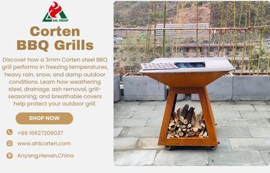 corten steel BBQ grill