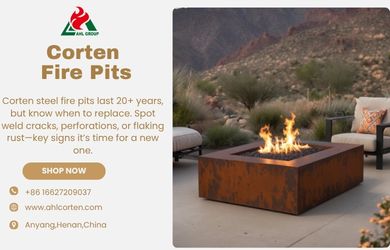 corten steel fire pit