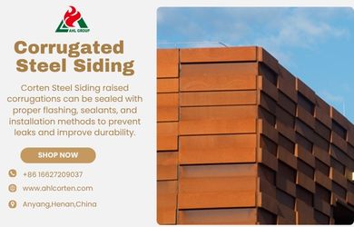 corrugated corten steel siding