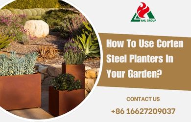 corten steel planter
