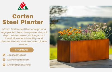 outdoor metal planter