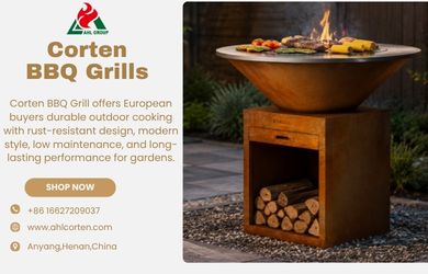 corten steel BBQ grill