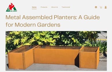 corten steel planter