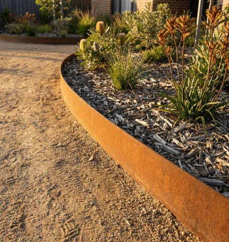 steel garden bed edging