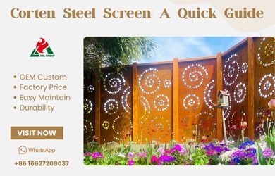 corten steel screens