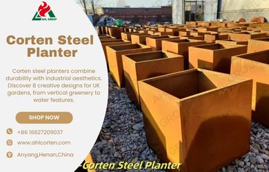 corten steel planter