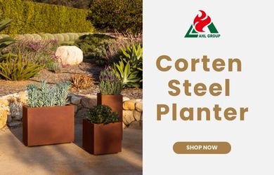 orten steel planter uk