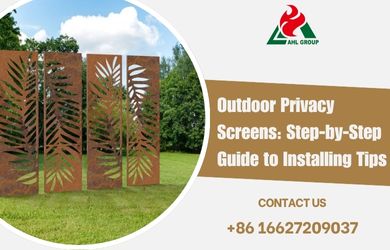 corten steel screen