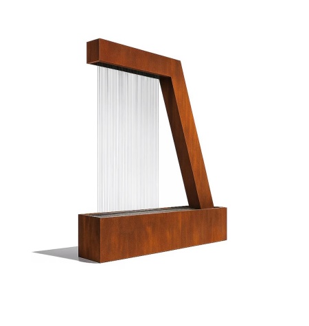 outdoor rain curtain water feature
