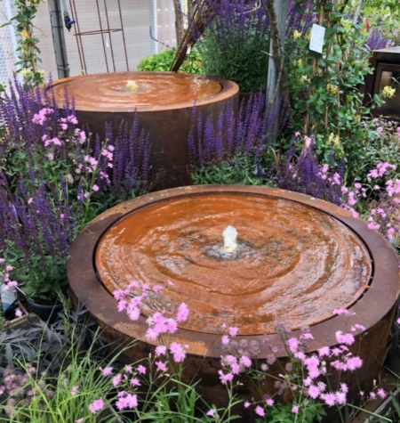 backyard metal water bowl