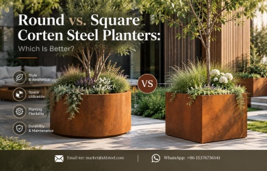 outdoor metal planter