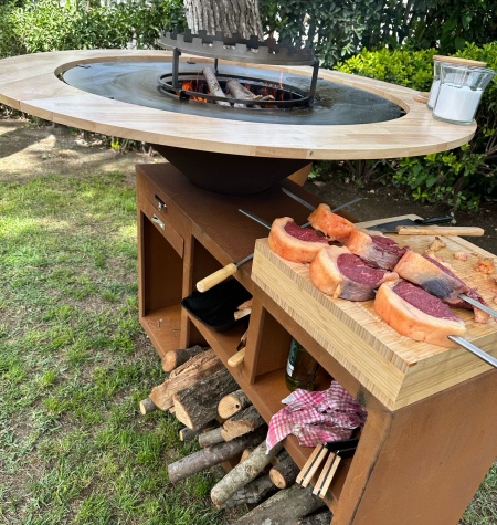 corten barbecue grill