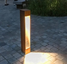 metal garden lighting sphere