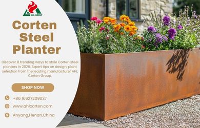 corten steel planter