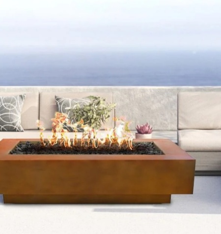 corten steel fire table supplier
