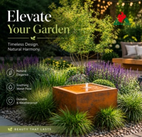 outdoor corten water table for sale