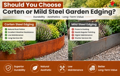 outdoor metal edging