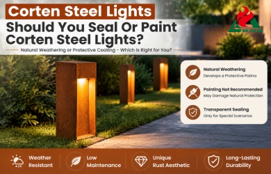 corten steel lights for sale