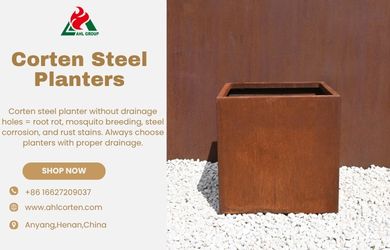outdoor metal planter