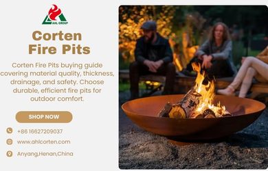 corten steel fire pit