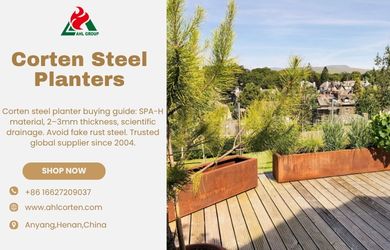 outdoor metal planter